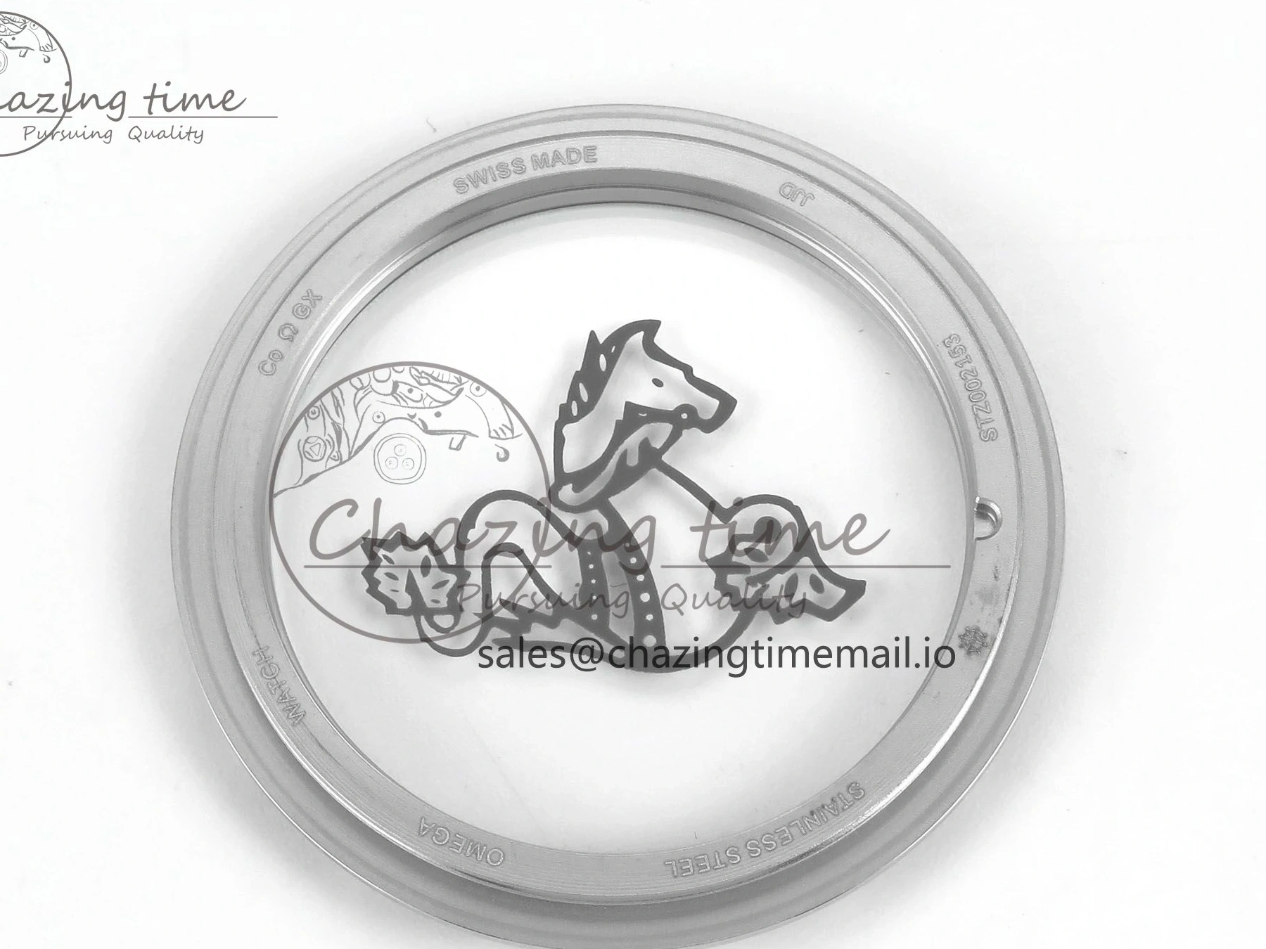 0416 Bold Seamaster Planet Ocean 600M 43.5mm SS SCF 1:1 Best Edition Green Bezel Gray Dial on Green Rubber Strap A8900 Super Clone 7666